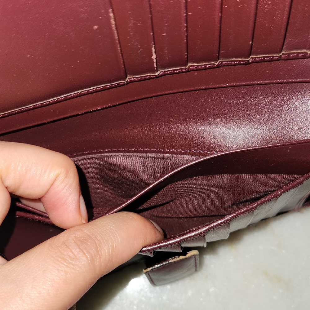 Christian Dior Rich Brown and Burgundy Leather Wallet - Picture 11 of 17